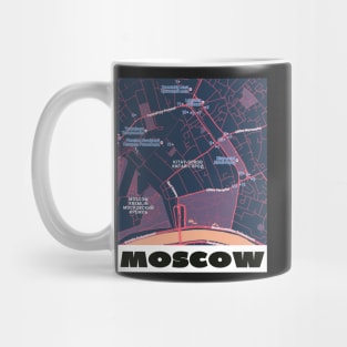 Moscow map Mug